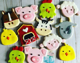 Animal Farm theme set cookies