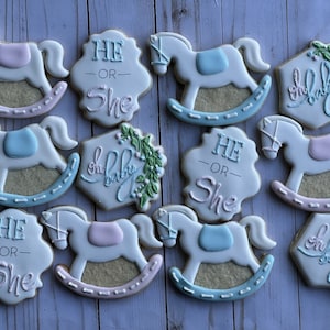 Baby Gender Reveal  cookies
