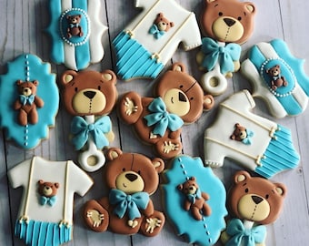 Ours Baby Shower Cloud ensemble de biscuits