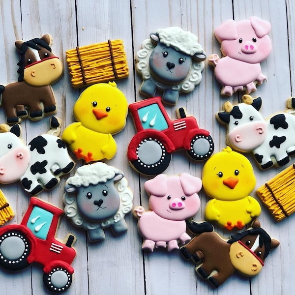 Animal Farm theme set cookies