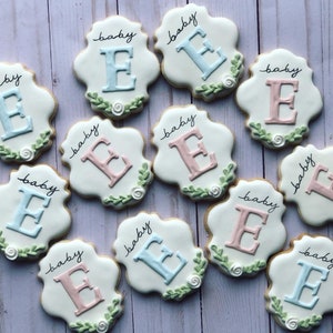 Baby Shower cookies / Baby gender reveal cookies