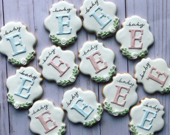 Baby Shower cookies / Baby gender reveal cookies