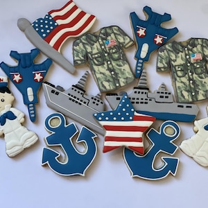 US Navy theme cookies