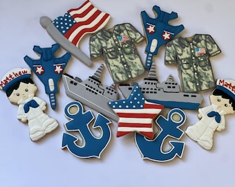 US Navy theme cookies