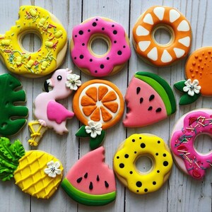 Summer theme set cookies