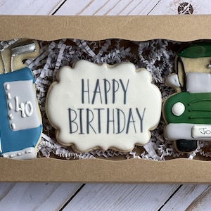 Golf Thema Geburtstag Geschenk set Kekse