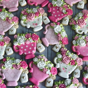 Tea Party theme set cookies