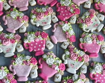 Tea Party theme set cookies