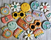 Five is a Vibe Theme Birthday Cookies - Etsy