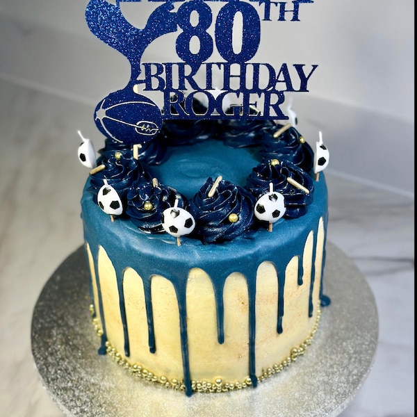 spurs personalised cake topper