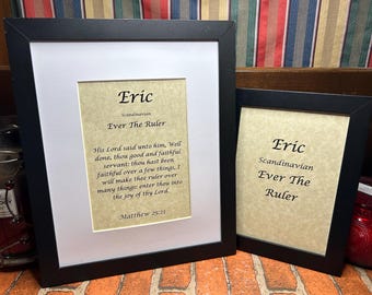 Eric - Name, Origin, with or without King James Version Bible Verse