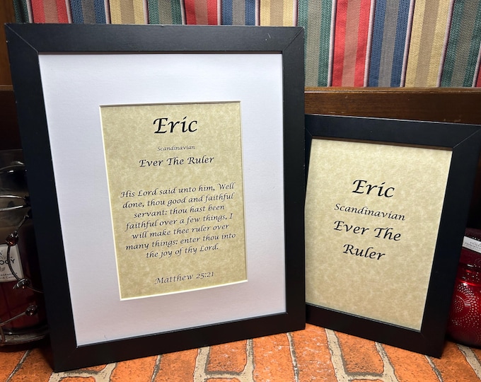 Eric - Name, Origin, with or without King James Version Bible Verse