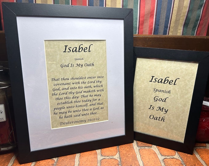 Isabel - Name, Origin, with or without King James Version Bible Verse