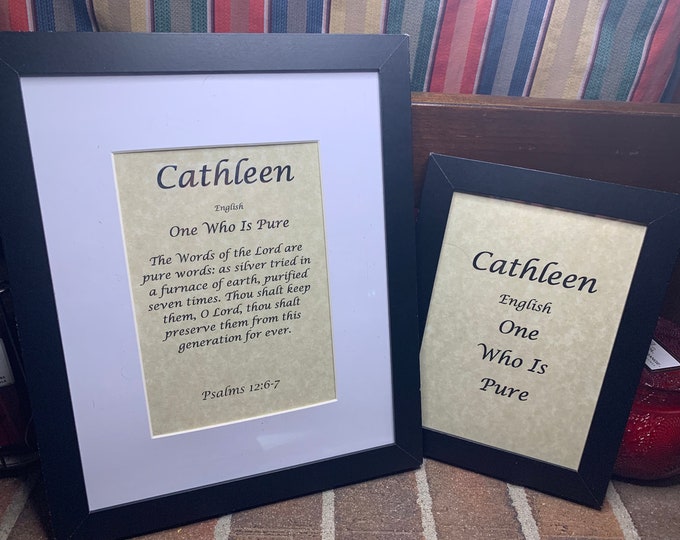 Cathleen - Name, Origin, with or without King James Version Bible Verse