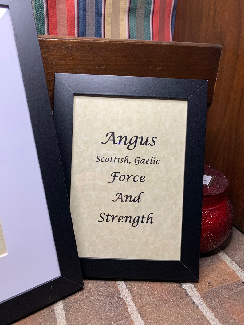 Angus - Name, Origin, With or Without King James Version Bible Verse - Etsy