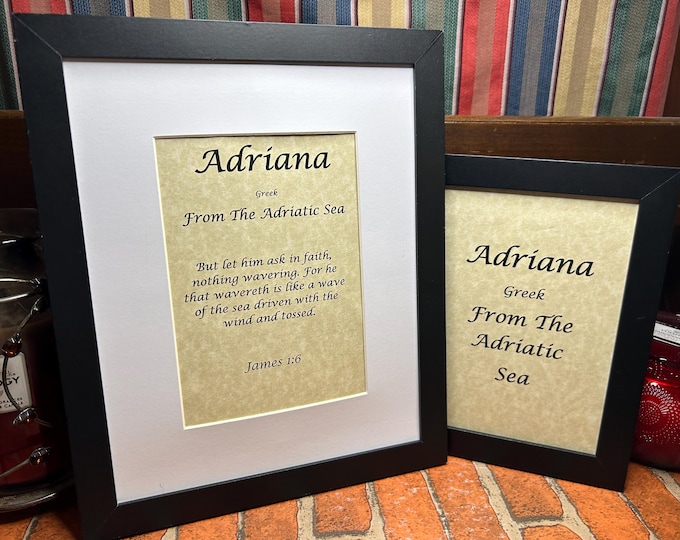 Adriana - Name, Origin, with or without King James Version Bible Verse