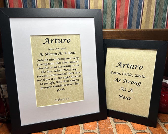 Arturo - Name, Origin, with or without King James Version Bible Verse