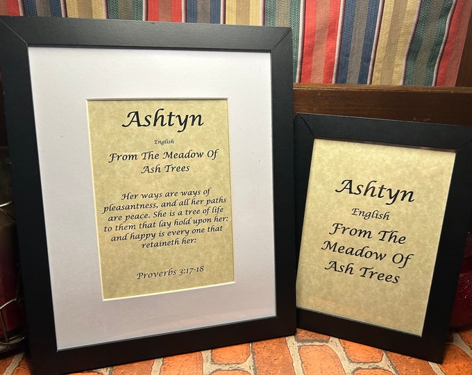 Ashtyn - Name, Origin, with or without King James Version Bible Verse