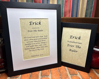 Erick - Name, Origin, with or without King James Version Bible Verse