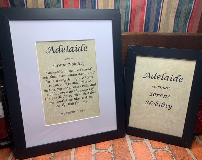 Adelaide - Name, Origin, with or without King James Version Bible Verse