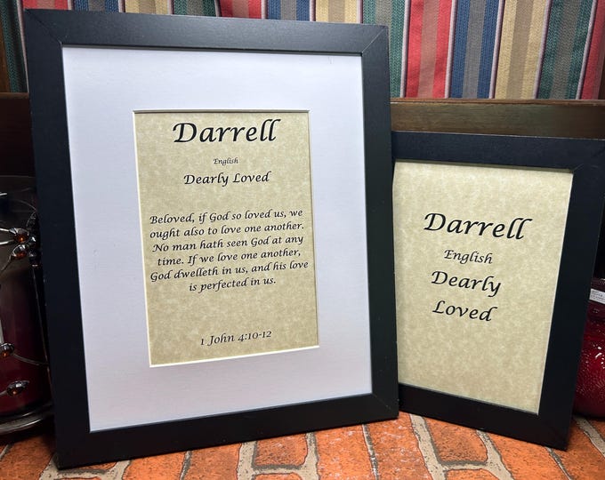 Darrell - Name, Origin, with or without King James Version Bible Verse