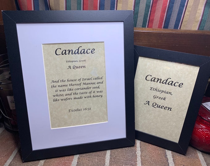 Candace - Name, Origin, with or without King James Version Bible Verse