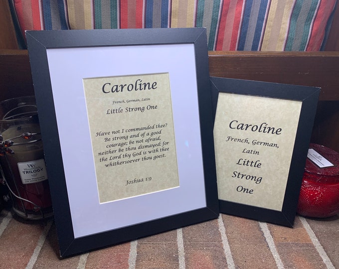 Caroline - Name, Origin, with or without King James Version Bible Verse