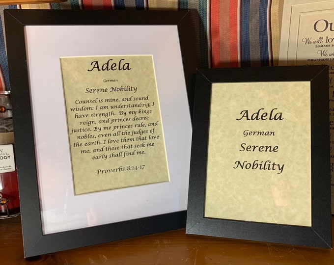 Adela - Name, Origin, with or without King James Version Bible Verse