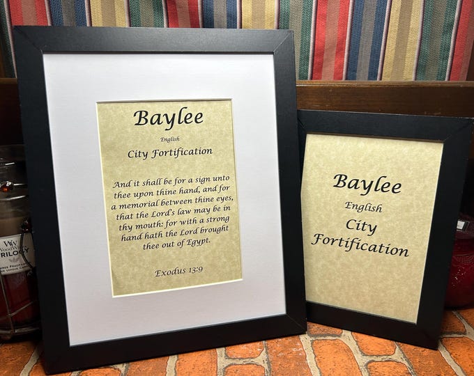 Baylee - Name, Origin, with or without King James Version Bible Verse