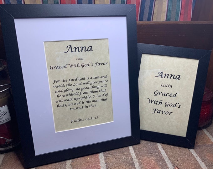 Anna - Name, Origin, with or without King James Version Bible Verse