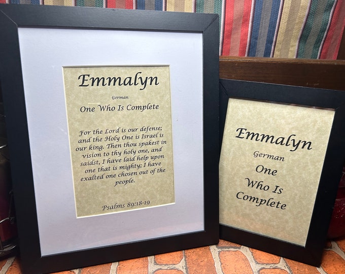 Emmalyn - Name, Origin, with or without King James Version Bible Verse