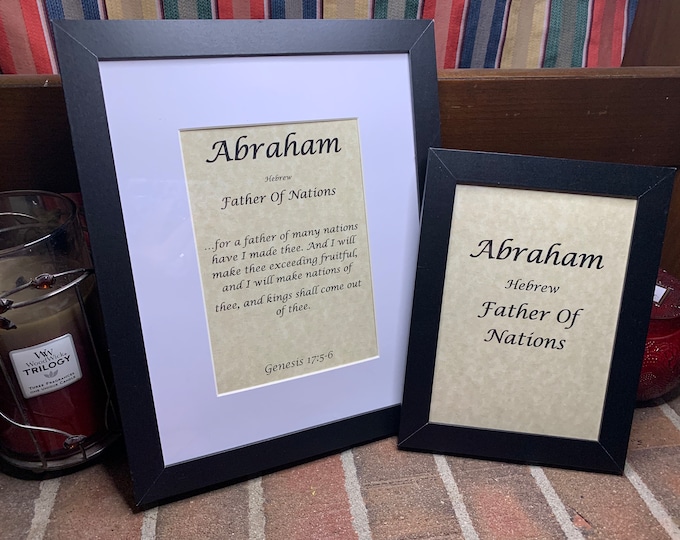 Abraham - Name, Origin, with or without King James Version Bible Verse