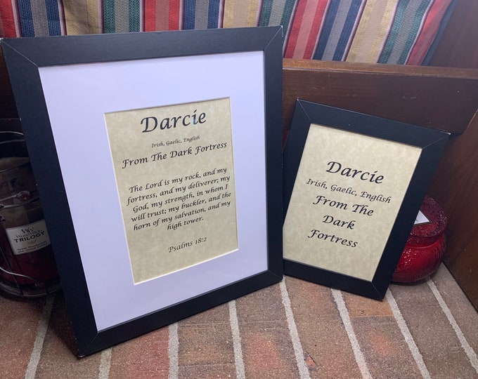 Darcie - Name, Origin, with or without King James Version Bible Verse