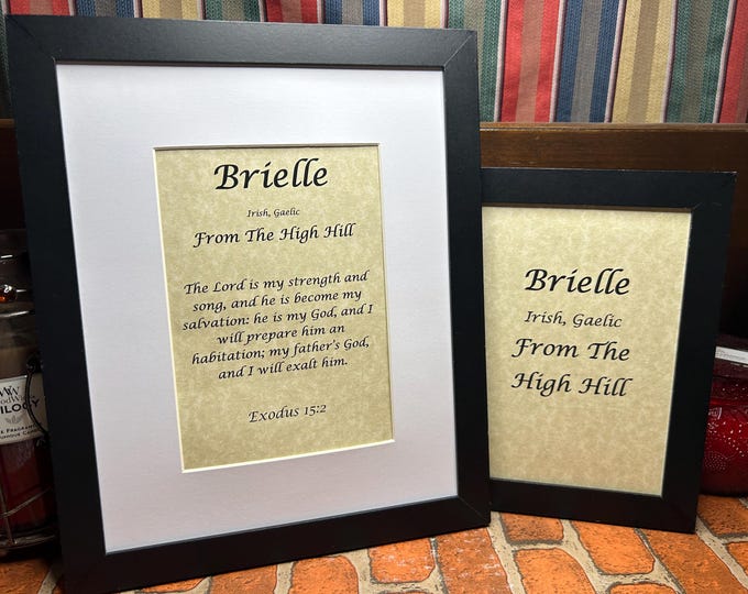 Brielle - Name, Origin, with or without King James Version Bible Verse