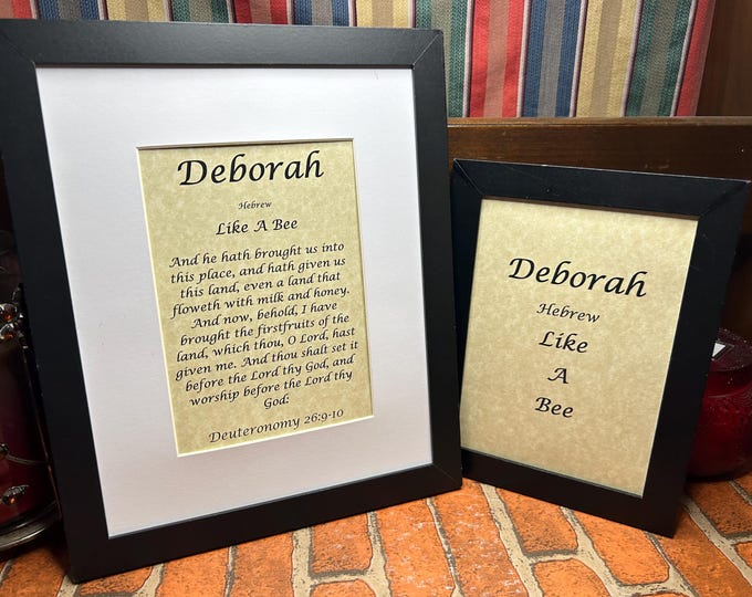 Deborah - Name, Origin, with or without King James Version Bible Verse