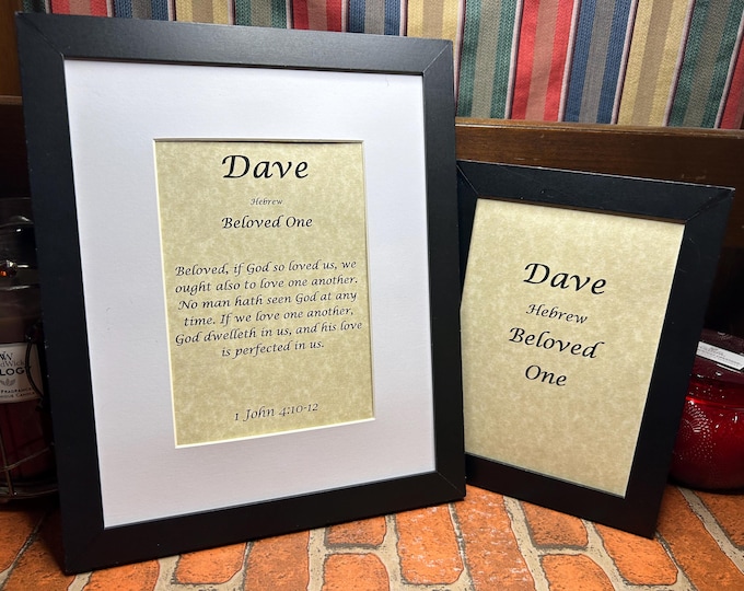 Dave - Name, Origin, with or without King James Version Bible Verse