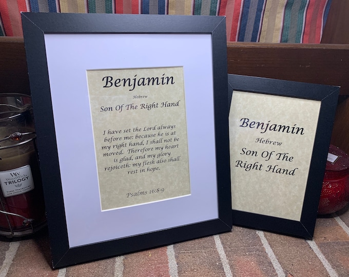 Benjamin - Name, Origin, with or without King James Version Bible Verse