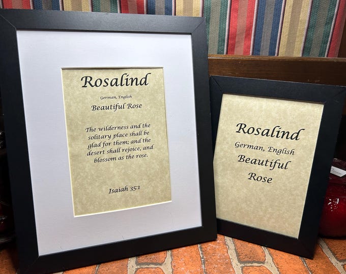 Rosalind - Name, Origin, with or without King James Version Bible Verse