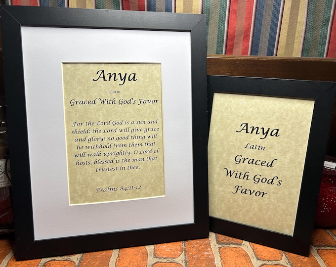 Anya - Name, Origin, with or without King James Version Bible Verse