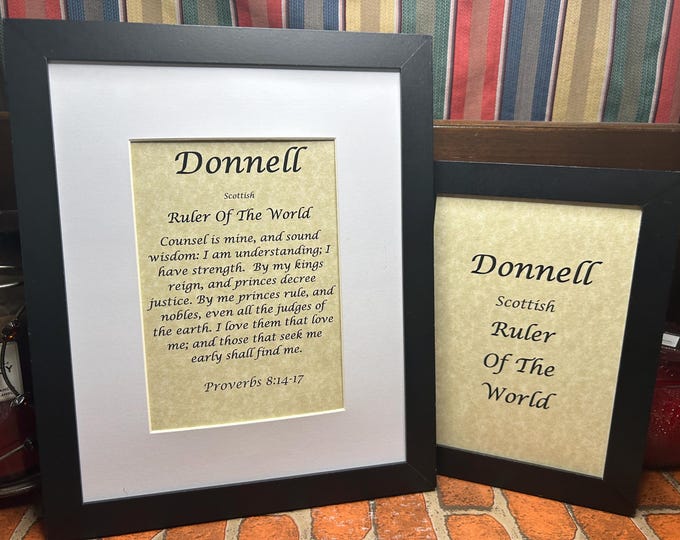 Donnell - Name, Origin, with or without King James Version Bible Verse