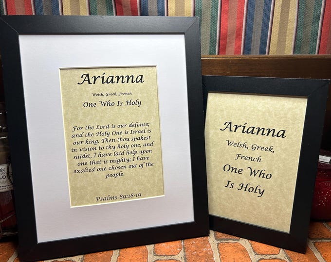 Arianna - Name, Origin, with or without King James Version Bible Verse