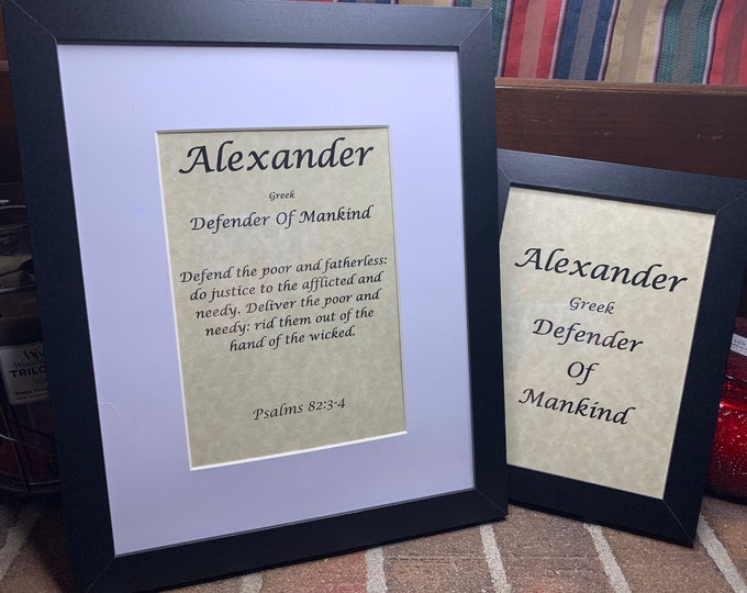 Alexander - Name, Origin, with or without King James Version Bible Verse