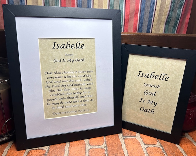 Isabelle - Name, Origin, with or without King James Version Bible Verse