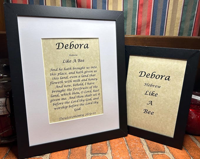 Debora - Name, Origin, with or without King James Version Bible Verse