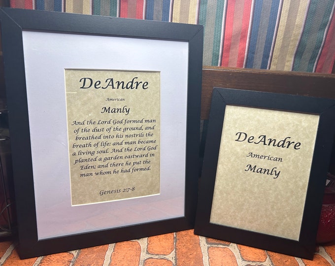 DeAndre - Name, Origin, with or without King James Version Bible Verse