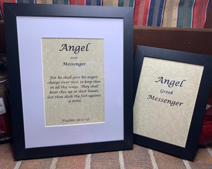 Angel - Name, Origin, with or without King James Version Bible Verse