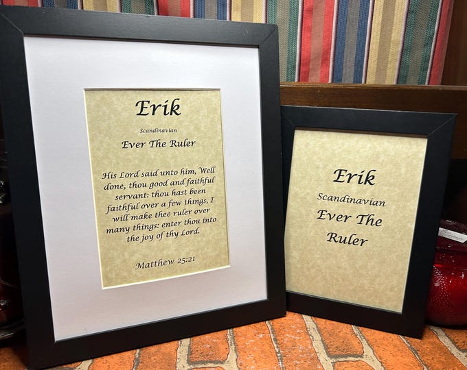 Erik - Name, Origin, with or without King James Version Bible Verse