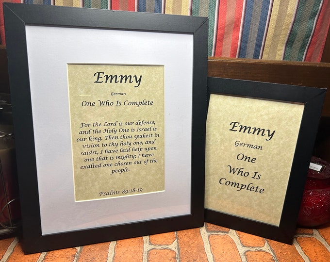 Emmy - Name, Origin, with or without King James Version Bible Verse