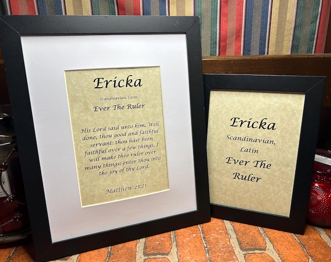 Ericka - Name, Origin, with or without King James Version Bible Verse