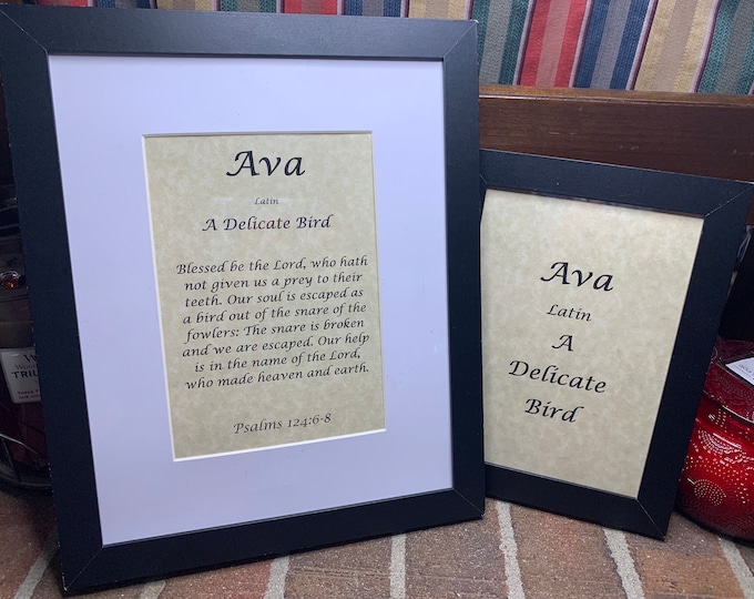 Ava - Name, Origin, with or without King James Version Bible Verse